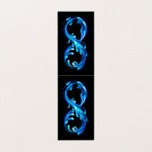 Symbol Infinity of Cold Clear Water Visitenkarten (Außenseite Aufgefaltet)