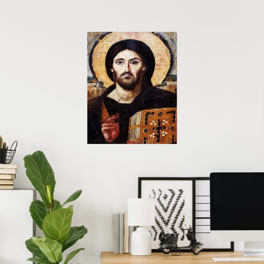 Symbol Jesus Christ Pantocrator Poster (Heimbüro)