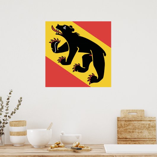 Symbol Kanton Bern - Schweiz Poster (Küche)