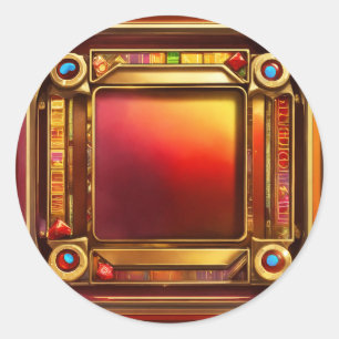 Symbol "King of Hearts Slot" Runder Aufkleber