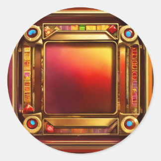 Symbol "King of Hearts Slot" Runder Aufkleber