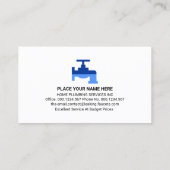 Symbol Klempnerwerkzeuge Visitenkarte (Rückseite)