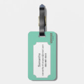 Symbol: Klugheit Gepäckanhänger (Rückseite vertikal)