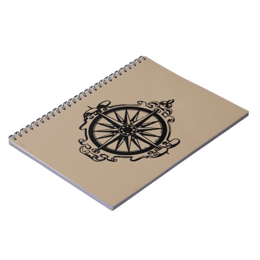 Symbol: Kompass Notizblock (Linke Seite)