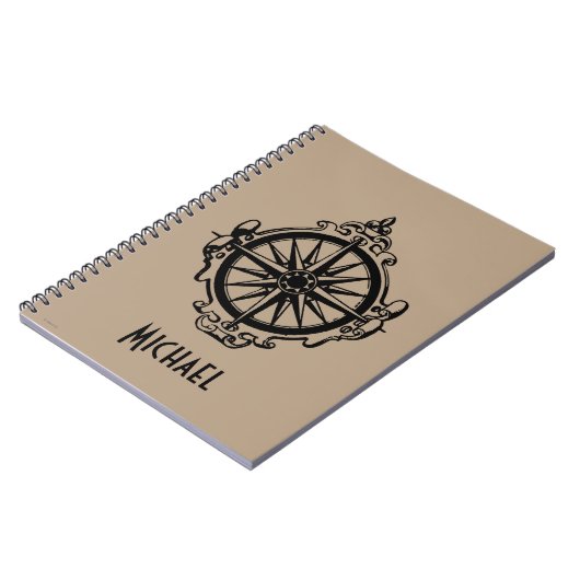 Symbol: Kompass Notizblock (Linke Seite)