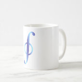 Symbol Kurvenintegral path integral Kaffeetasse (VorderseiteRechts)