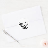Symbol: Labrador mit Loyal-Look Runder Aufkleber (Umschlag)