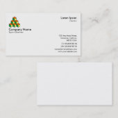 Symbol/Logo-Blöcke - Weiß Visitenkarte (Vorne/Hinten)