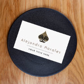 Symbol-Logo für Elegante Spade Casino Poker Nachts Visitenkarte