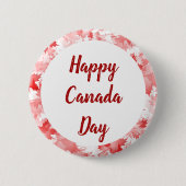 Symbol-Logo-Logo für Red Maple Leaf Canada Button (Vorderseite)