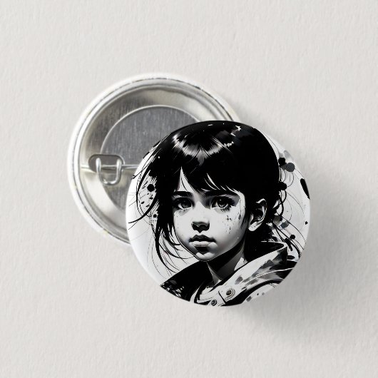 Symbol: Mädchen Button (Vorne & Hinten)