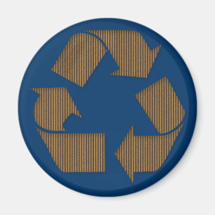 Symbol-Magnet auf der Karte Gerecycelt Magnet