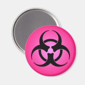 Symbol-Magnet der rosa Biogefährdung Magnet (Vorderseite/Rückseite)