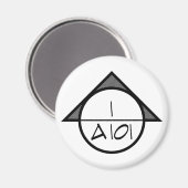 Symbol-Magnet für Architektur (dunkel) Magnet (Vorderseite/Rückseite)