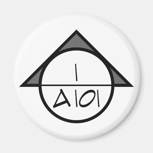 Symbol-Magnet für Architektur (dunkel) Magnet (Vorne)