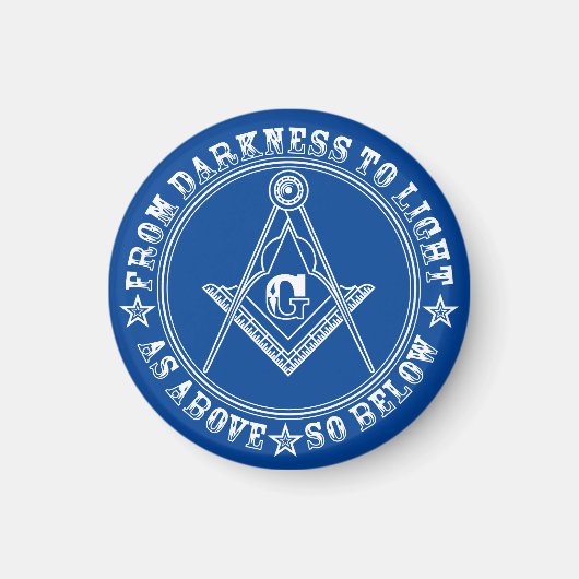 Symbol-Magnet für Freimaurer Magnet (Vorne)