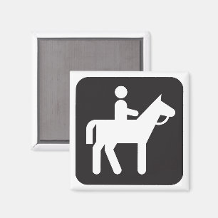 Symbol Magnet für Reiten