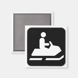 Symbol-Magnet Snowmobiling Magnet
