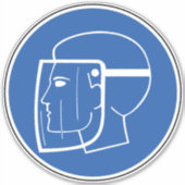 Symbol-Marke des Verschleißschutzschilds Aufkleber (Vorderseite)