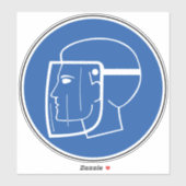 Symbol-Marke des Verschleißschutzschilds Aufkleber (Blatt)