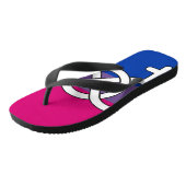 Symbol-Markierung für Bisexual Badesandalen (Schrägansicht)