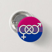 Symbol-Markierung für Bisexual Button (Vorne & Hinten)