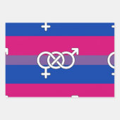 Symbol-Markierung für Bisexual Geschenkpapier Set (Vorderseite)