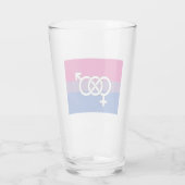 Symbol-Markierung für Bisexual Glas (Rückseite)
