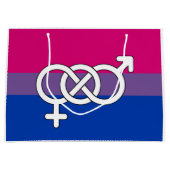 Symbol-Markierung für Bisexual Große Geschenktüte (Vorderseite)
