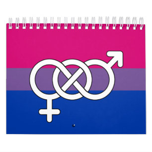 Symbol-Markierung für Bisexual Kalender