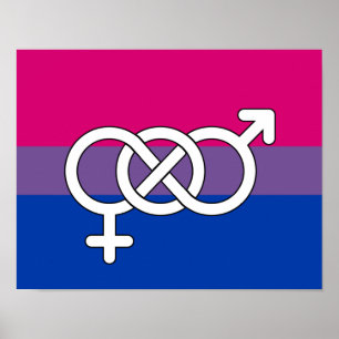 Symbol-Markierung für Bisexual Poster
