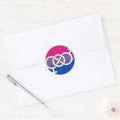 Symbol-Markierung für Bisexual Runder Aufkleber (Umschlag)