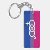 Symbol-Markierung für Bisexual Schlüsselanhänger (Vorderseite links)