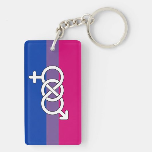 Symbol-Markierung für Bisexual Schlüsselanhänger (Rückseite)