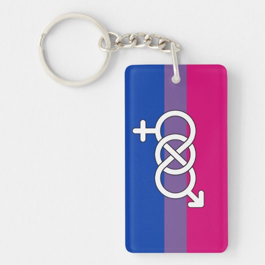 Symbol-Markierung für Bisexual Schlüsselanhänger (Vorderseite)