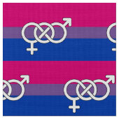 Symbol-Markierung für Bisexual Stoff (Nahaufnahme)