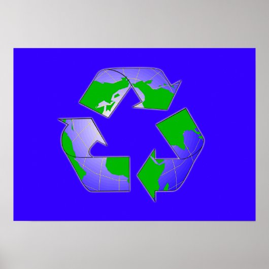 Symbol mit Earth Poster gerecycelt (Vorne)