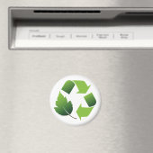 SYMBOL MIT LEAF gerecycelt Magnet (In Situ (Geschirrspüler))