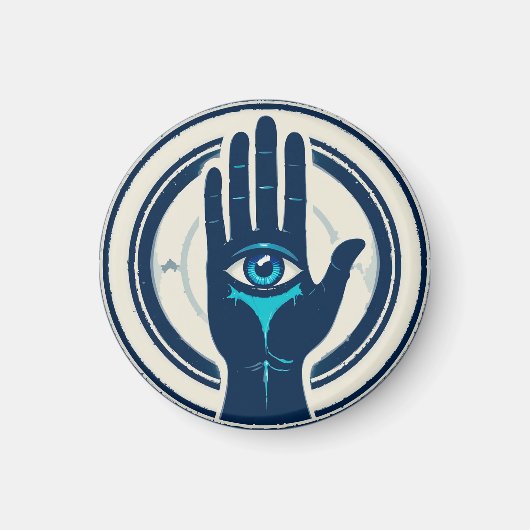 Symbol mit mittlerem Auge Magnet (Vorne)