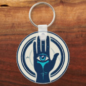 Symbol mit mittlerem Auge Schlüsselanhänger (Rückseite)