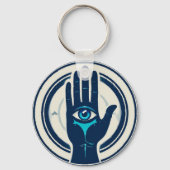 Symbol mit mittlerem Auge Schlüsselanhänger (Rückseite)