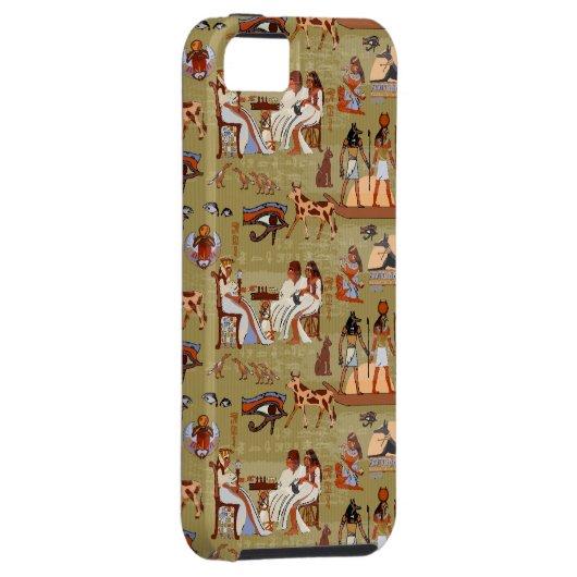 Symbol-Muster Ägyptens | Case-Mate iPhone Hülle (Rückseite/rechts)