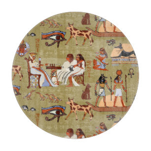 Symbol-Muster Ägyptens Schneidebrett