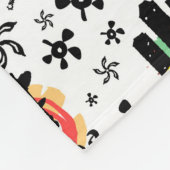 Symbol-Muster Asiens | Fleecedecke (Ecke)