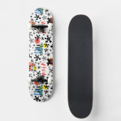 Symbol-Muster Asiens | Skateboard (Vorderseite)