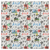Symbol-Muster Asiens | Stoff (Muster)