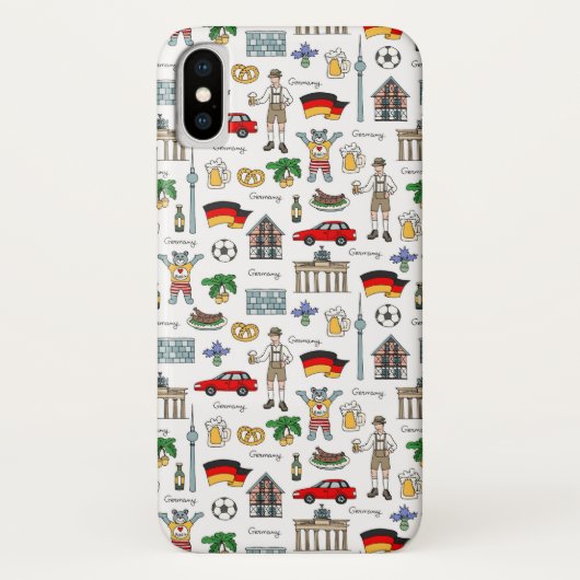 Symbol-Muster Deutschlands | Case-Mate iPhone Hülle (Rückseite)