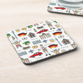 Symbol-Muster Deutschlands | Getränkeuntersetzer (Linke Seite)