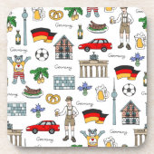 Symbol-Muster Deutschlands | Getränkeuntersetzer (Vorderseite)