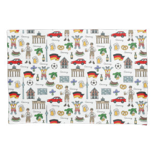 Symbol-Muster Deutschlands Kissenbezug